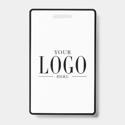 Black White Modern Business Logo Photo Salon Spa  バッジ (表面)