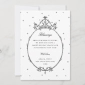 Black & White Modern Classic Frame Photo シーズンカード (正面)