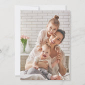 Black & White Modern Classic Frame Photo シーズンカード (裏面)