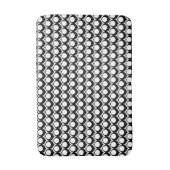 Black White Modern Geometric Pattern バスマット (正面縦)