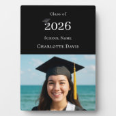 Black white modern photo Graduate フォトプラーク (正面)