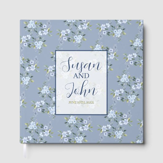 Black & White Modern Wedding Invitation ゲストブック (正面)