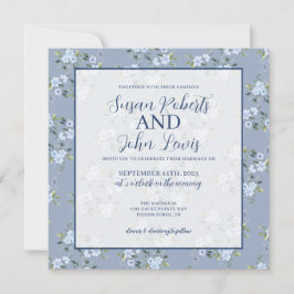 Black & White Modern Wedding Invitation 招待状