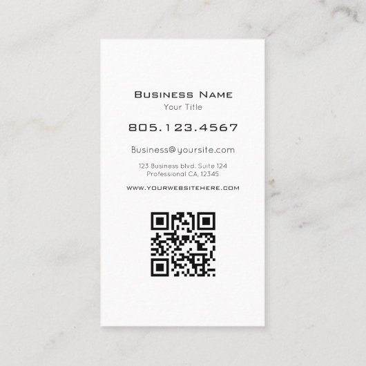 Black & White Motherboard Swirl • Custom Editable 名刺 (裏面)