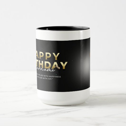 Black & white Mug マグカップ (中央)