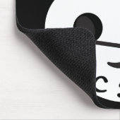 Black White Music Note Modern Musical マウスパッド (コーナー)