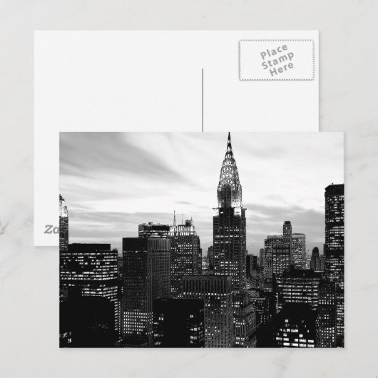 Black & White New York ポストカード (正面/裏面)