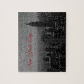 Black White New York City ジグソーパズル (縦)