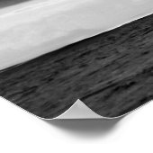 Black & White Ocean  ポスター (角)