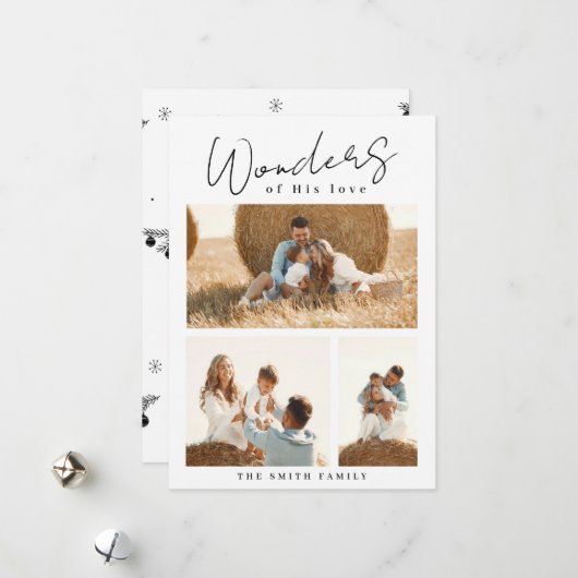 Black & White of 疑問に思 His  Love Photo Card シーズンカード (正面/裏面インサイチュ)