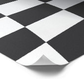 Black white op art optical illusion print/poster ポスター (角)