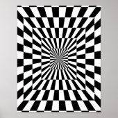 Black & White Optical Illusion  ポスター (正面)