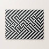 Black & White Optical Illusion | Challenging Adult ジグソーパズル (横)