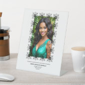 Black & White Ornate Frame Memorial Reserved Seat  台座サイン (インサイチュ)