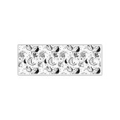 Black & White Paisley Pattern –Elegant Textile Art セルフインキングスタンプ (デザイン)