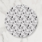 Black & White Paisley Pattern –Elegant Textile Art フェイバータグ (裏面)