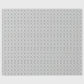 Black & White Paisley Pattern –Elegant Textile Art ラッピングペーパー (フラット)