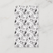 Black & White Paisley Pattern –Elegant Textile Art 予約カード (正面)