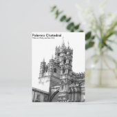 Black & White Palermo Chatedral Postcard ポストカード (スタンド正面)