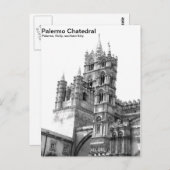 Black & White Palermo Chatedral Postcard ポストカード (正面/裏面)