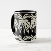 Black-White Palms Digital マグカップ (正面左)