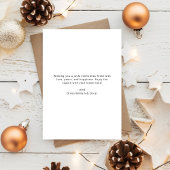 Black & White Peace On Earthクリスマスアーチ写真 シーズンカード