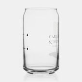 Black & White Pearl Champagne Glass Wedding ガラス缶 (左)