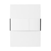 Black & White Pearl Champagne Glass Wedding 招待状ベリーバンド (裏面例)