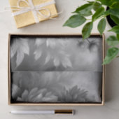 Black White Peony Floral Decoupage 薄葉紙 (ギフト)