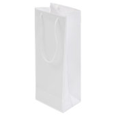Black & White Personalized Wedding Party Wine Bag ワインギフトバッグ (裏面アングル)