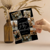 Black & White Photo Collage Graduation 招待状