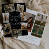 Black & White Photo Collage Graduation 案内状