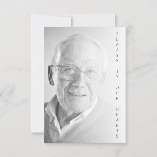 Black & White Photo for Funeral Service (正面)