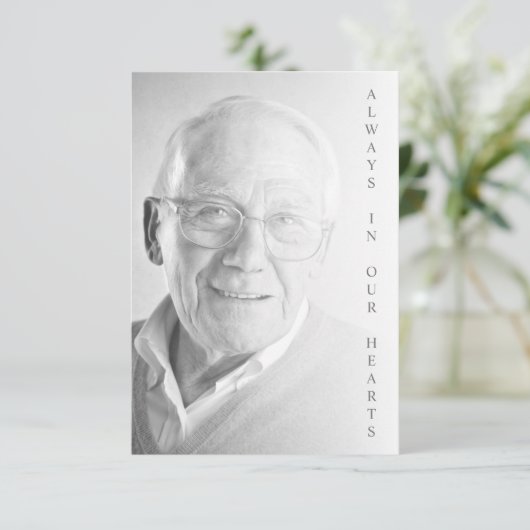 Black & White Photo for Funeral Service (スタンド正面)