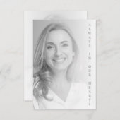 Black & White Photo for Memorial Service (正面/裏面)