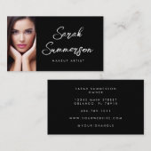 Black White Photo Makeup 名刺 (正面/裏面)