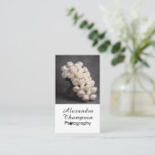 Black White Photo Photographer Business Card 名刺 (スタンド正面)