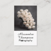 Black White Photo Photographer Business Card 名刺 (正面)