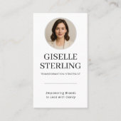 Black & White Photo QR Code 名刺 (正面)