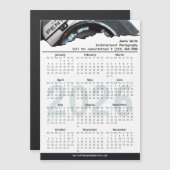 Black White Photographer Call 2026 Calendar Magnet (正面/裏面)