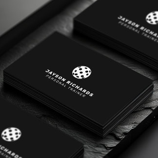 Black & White Pickleball Coaching Personal Trainer 名刺