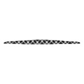 Black White Plaid Checker Seamless Pattern タイヘッドバンド (裏面)