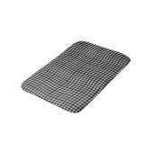 Black White Plaid Checker Seamless Pattern バスマット (アングル)