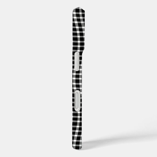Black White Plaid Checker Seamless Pattern Case-Mate iPhoneケース (裏面 / 右)