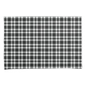 Black White Plaid Pattern 枕カバー (正面右)