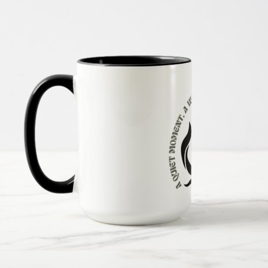 Black & White Quote Mug マグカップ (左)