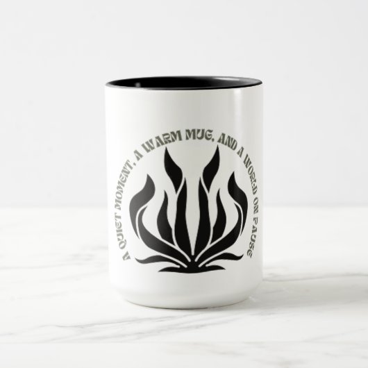 Black & White Quote Mug マグカップ (中央)