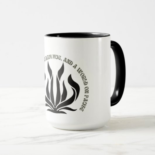 Black & White Quote Mug マグカップ (正面右)