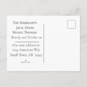 Black、White、Red New Addressのお知らせ 案内ポストカード (裏面)