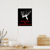 Black White Red Pop Art Basketball Poster ポスター (キッチン)